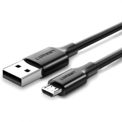 ���� ������ USB 2.0 AM to Micro 5P 0.5m 2A US289 black Ugreen (60135)