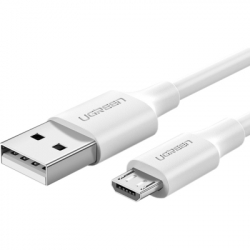 ���� ������ USB 2.0 AM to Micro 5P 0.5m 2A US289 white Ugreen (60140)