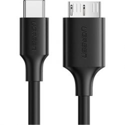 Дата кабель USB-C 3.1 to Micro USB 3.0 1.0m 3A US312 black Ugreen (20103) - Картинка 2