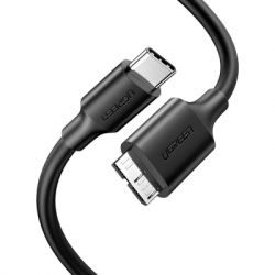 ���� ������ USB-C 3.1 to Micro USB 3.0 1.0m 3A US312 black Ugreen (20103)