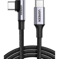 ���� ������ USB-C 2.0 to USB-C 1.0m 90� corner US334 black Ugreen (70643) - �������� 2