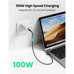 ���� ������ USB-C 2.0 to USB-C 1.0m 90� corner US334 black Ugreen (70643) - �������� 4
