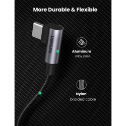 ���� ������ USB-C 2.0 to USB-C 3.0m 90� corner US334 black Ugreen (20583) - �������� 10