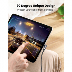 ���� ������ USB-C 2.0 to USB-C 3.0m 90� corner US334 black Ugreen (20583) - �������� 7