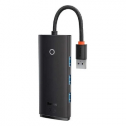 ������������ Baseus USB 3.0 to 4xUSB 3.0 0.25m black (WKQX030001)