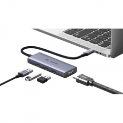 Ugreen USB-C 4-in-1 3xUSB 3.0 + HDMI CM500 gray (50629) -  4