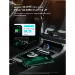 Зарядное устройство Baseus 1xUSB + 2xUSB-C 65W Golden Contactor Pro dark gray (CGJP010013) - Картинка 9