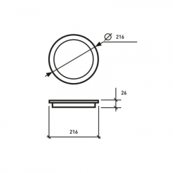 Светильник Eurolamp Downlight NEW 24W 2150Lm 4000K (LED-DLR-24/4(new)) - Картинка 2