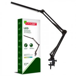 Настільна лампа Eurolamp LED 10W 400Lm 2800-6500K (black) на струбцине (LED-TLS-10W(black)) - Картинка 2