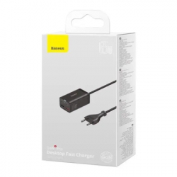Зарядное устройство Baseus 2xUSB-C 65W + 2xUSB GaN + cable USB-C to USB-C 100W 1.0m black (CCGP040101) - Картинка 6