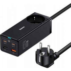 �������� ������� Baseus AC + 2xUSB-C 65W + 2xUSB black (PSZM000901)