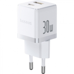   Baseus 1xUSB-C 30W + 1xUSB white (P1011160A213-00) -  2