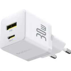   Baseus 1xUSB-C 30W + 1xUSB white (P1011160A213-00) -  4