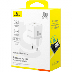   Baseus 1xUSB-C 30W + 1xUSB white (P1011160A213-00) -  7