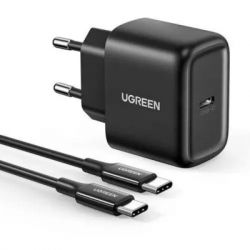 �������� ������� Ugreen USB-C PD25W + cable USB-C to USB-C 2.0m CD250 black (50581)