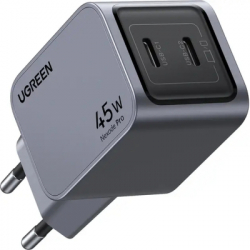 �������� ������� UGREEN 2xUSB-C PD45W GaN X707 gray (35008)
