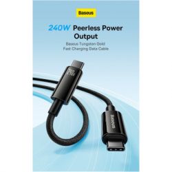 ���� ������ USB-C to USB-C 2.0m 240W Black Baseus (CAWJ040101) - �������� 7