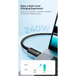 ���� ������ USB-C to USB-C 2.0m 240W Black Baseus (CAWJ040101) - �������� 9
