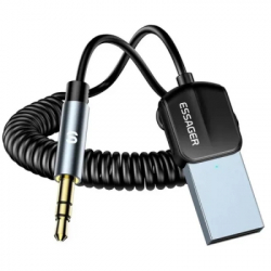 Bluetooth ����������� Essager Lingfeng Bluetooth 5.0 Aux Adapter Car Wireless Receiver USB (EBT-LF01-P)