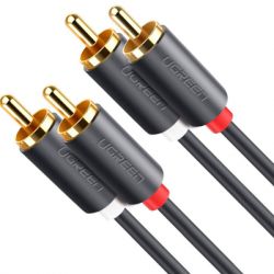   2xRCA M to 2xRCA M 3.0m AV104 black Ugreen (10519)