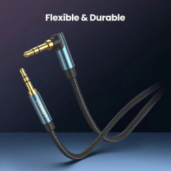   3.5mm M to 3.5mm M 1.5m 90 corner AV112 blue Ugreen (60180) -  10