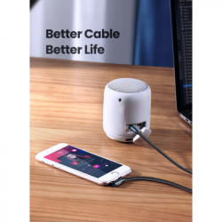   3.5mm M to 3.5mm M 1.5m 90 corner AV112 blue Ugreen (60180) -  7