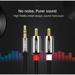 ������ �������������� 3.5mm M to 2xRCA M 1.0m AV116 black Ugreen (10749) - �������� 3