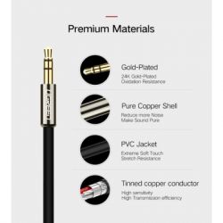 ������ �������������� 3.5mm M to 2xRCA M 1.0m AV116 black Ugreen (10749) - �������� 6