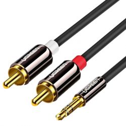 ������ ������������� 3.5mm M to 2xRCA M 5.0m AV116 black Ugreen (10591) - �������� 2