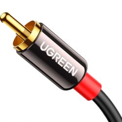 ������ ������������� 3.5mm M to 2xRCA M 5.0m AV116 black Ugreen (10591) - �������� 3
