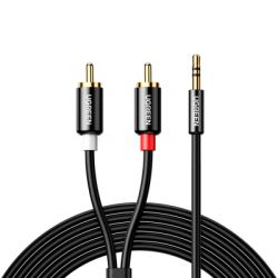 ������ ������������� 3.5mm M to 2xRCA M 5.0m AV116 black Ugreen (10591)