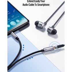 Кабель мультимедійний 3.5mm M to 3.5mm F 1.5m AV118 gray Ugreen (10593) - Картинка 5