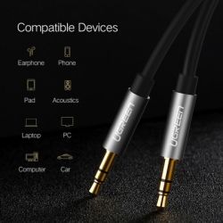 Кабель мультимедійний 3.5mm M to 3.5mm M 3.0m AV119 black Ugreen (10736) - Картинка 10