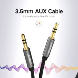 Кабель мультимедійний 3.5mm M to 3.5mm M 3.0m AV119 black Ugreen (10736) - Картинка 4