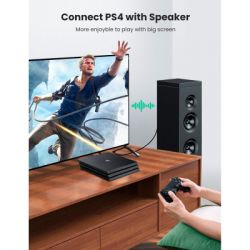 Кабель мультимедійний Optical Toslink 1.5m AV122 black Ugreen (70891) - Картинка 6