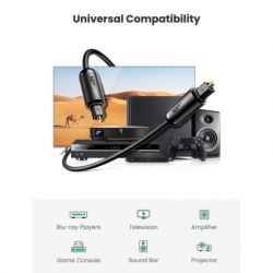 ������ �������������� Optical Toslink 1.0m AV122 black Ugreen (70890) - �������� 2