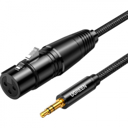   3.5mm M to XLR F 1.0m AV182 black Ugreen (20763)