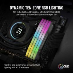 Модуль памяти для компьютера DDR5 96GB (2x48GB) 6000 MHz Vengeance RGB Grey Corsair (CMH96GX5M2E6000Z36) - Картинка 7