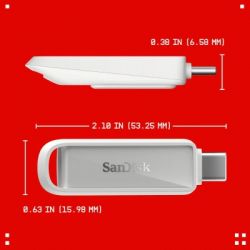 USB ���� ���������� SanDisk 128GB Phone Drive Arctic White Type-C USB 3.2 (SDIXS0N-128G-GN6NE) - �������� 3