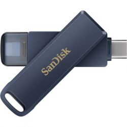 USB   SanDisk 128GB Phone Drive for iPhone Metallic Sky Lightning/Type-C U (SDIXD0N-128G-GN6NE) -  5