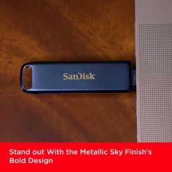 USB   SanDisk 128GB Phone Drive for iPhone Metallic Sky Lightning/Type-C U (SDIXD0N-128G-GN6NE) -  9