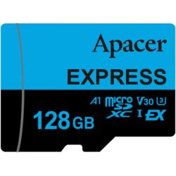 ����� ���'�� Apacer 128GB microSDXC class 10 UHS-I U3 V30 A1 Express (AP128GMCEXG3X17-RA)