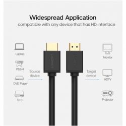 Кабель мультимедійний HDMI M to HDMI M 10.0m HD104 black Ugreen (10110) - Картинка 8
