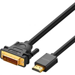 ������ �������������� HDMI M to DVI M 1.5m HD106 black Ugreen (11150)