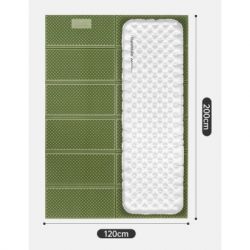 Туристический коврик Naturehike CNK2450WS044 подвійний 200x120х1,8см зелений (6927595789995) - Картинка 2