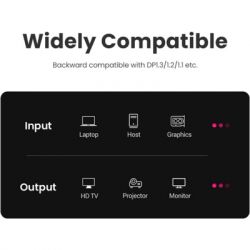 Кабель мультимедійний DisplayPort M to DisplayPort M 1.0m V1.4 braided DP114 black Ugreen (80390) - Картинка 7