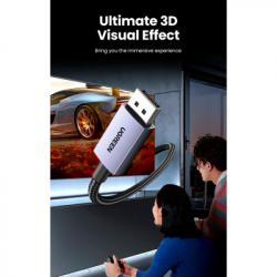 ������ ������������� DisplayPort M to DisplayPort M 1.0m 16K DP118 black Ugreen (15383) - �������� 11