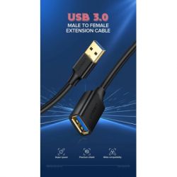 ���� ������ USB 3.0 AM/AF 1.5m US129 black UGREEN (30126) - �������� 2