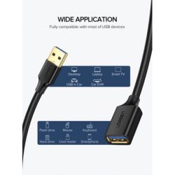 ���� ������ USB 3.0 AM/AF 1.5m US129 black UGREEN (30126) - �������� 3