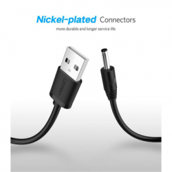 Кабель живлення USB to DC 3.5mm 5V 1.0m black Ugreen (10376) - Картинка 8